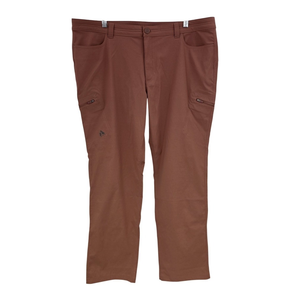 Eddie Bauer Pants Womens 18 Pink First Ascent Cargo Hiking Stretch Nylon Outdoor - Picture 15 of 15